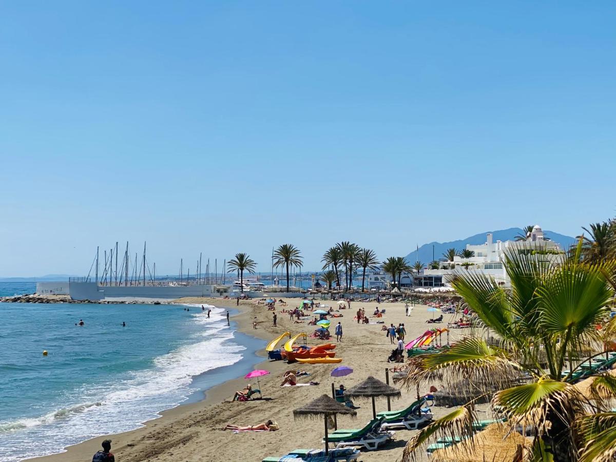 First Line! Art-Apartment On The Seafront Of Marbella With Swimming Pool Exterior foto